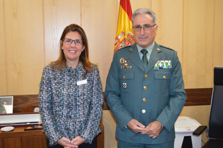 Ana Borredá y el general Santiago Caballero