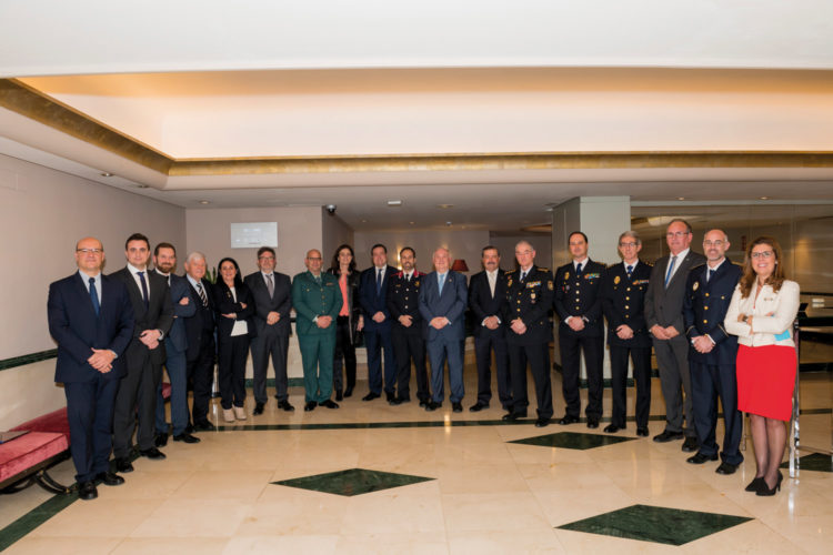 Trofeos de la Seguridad. Foto de los premiados.