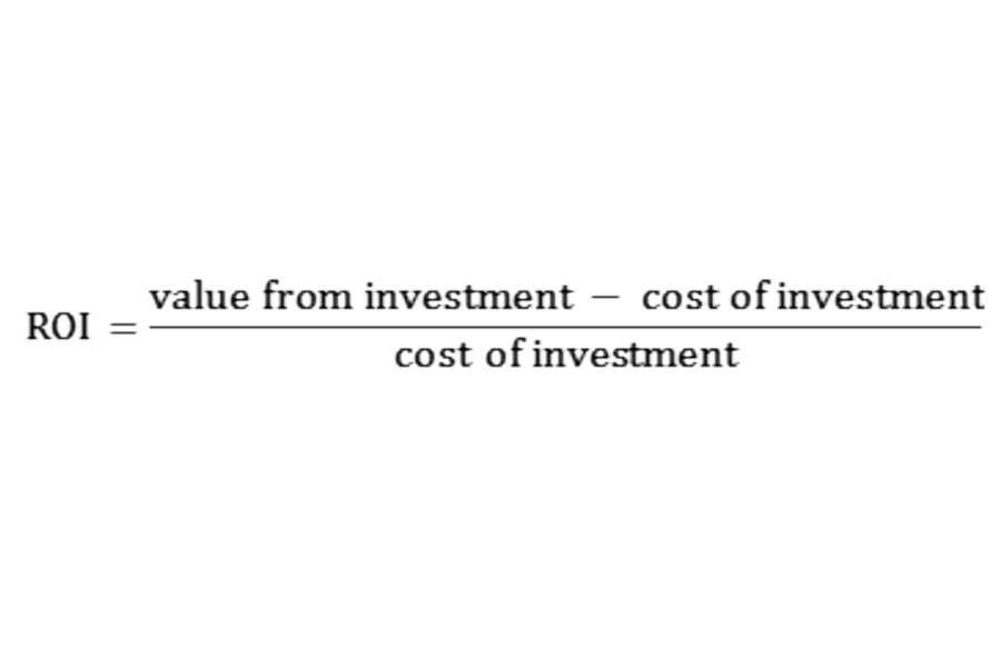 Fórmula de Investopedia ROI.