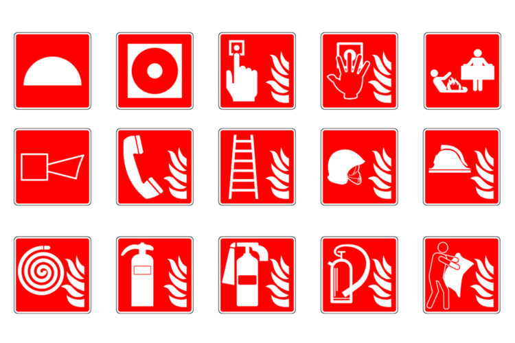 Pictogramas señalización contra incendios