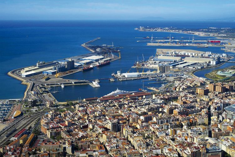 Vista aérea del Puerto de Tarragona