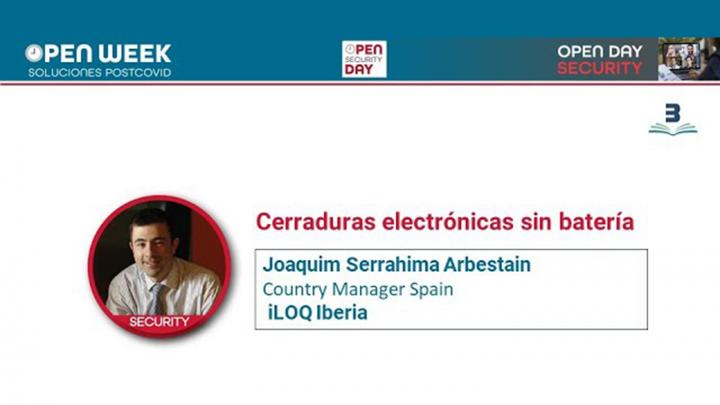 Joaquim Serrahima. iLOQ. Open Week 2020