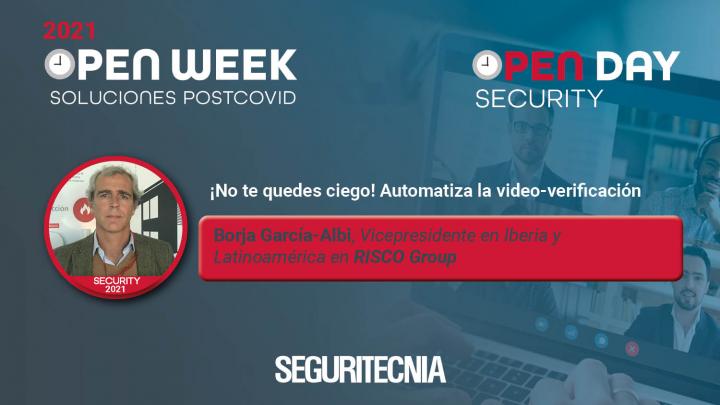 Borja García-Albi, Vicepresidente en Iberia y Latinoamérica en RISCO Group. Open Security Day 2021.