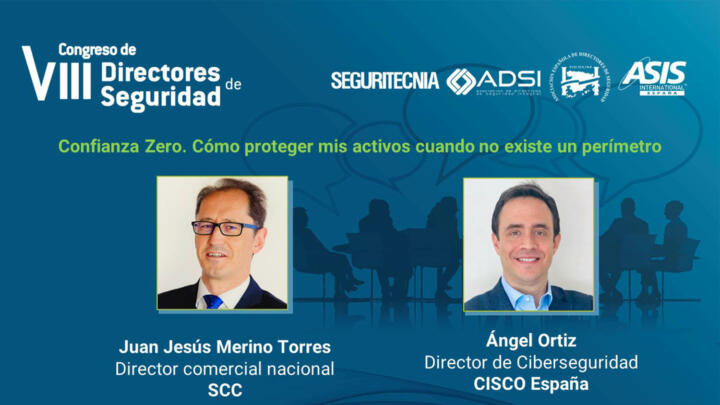Juan Jesús Merino Torres, director comercial nacional de SCC, y Ángel Ortiz, director de Ciberseguridad de Cisco España