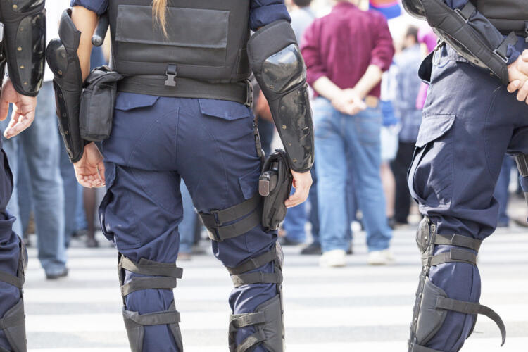 Dispositivo de seguridad en la cumbre de la OTAN en Madrid.