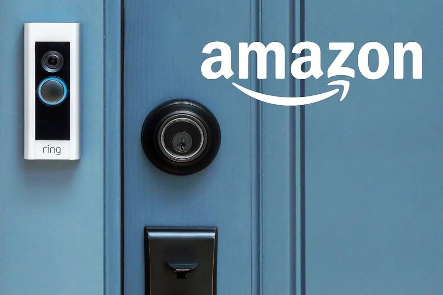 Puerta con timbre inteligente Ring de Amazon