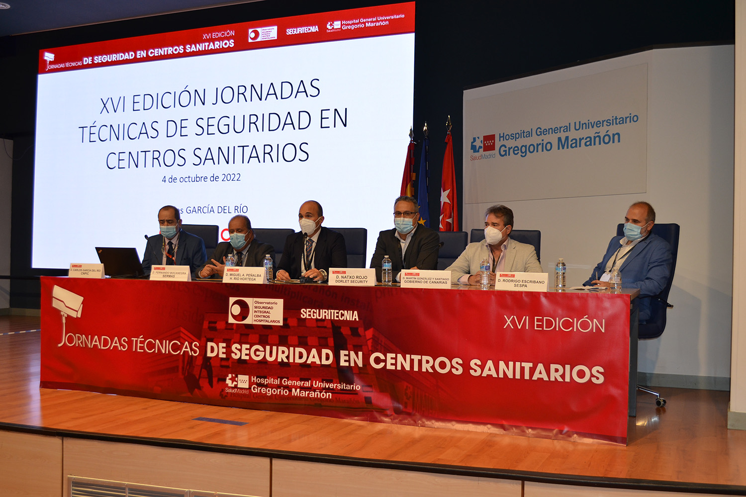 Mesa XVI Jornadas Técnicas de Seguridad en Centros Sanitarios Hospitales infraestructuras críticas