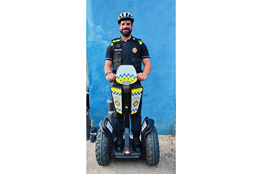 Policía sobre Segway PT