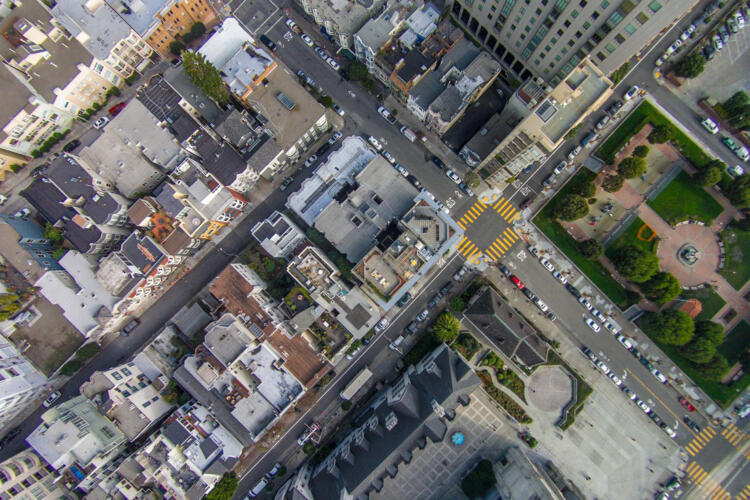 Vista aérea desde un dron