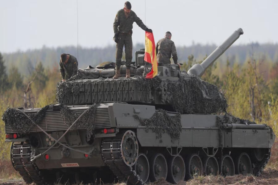 Defensa destina 4,1 millones para reparar los tanques Leopard de Casetas para Ucrania.