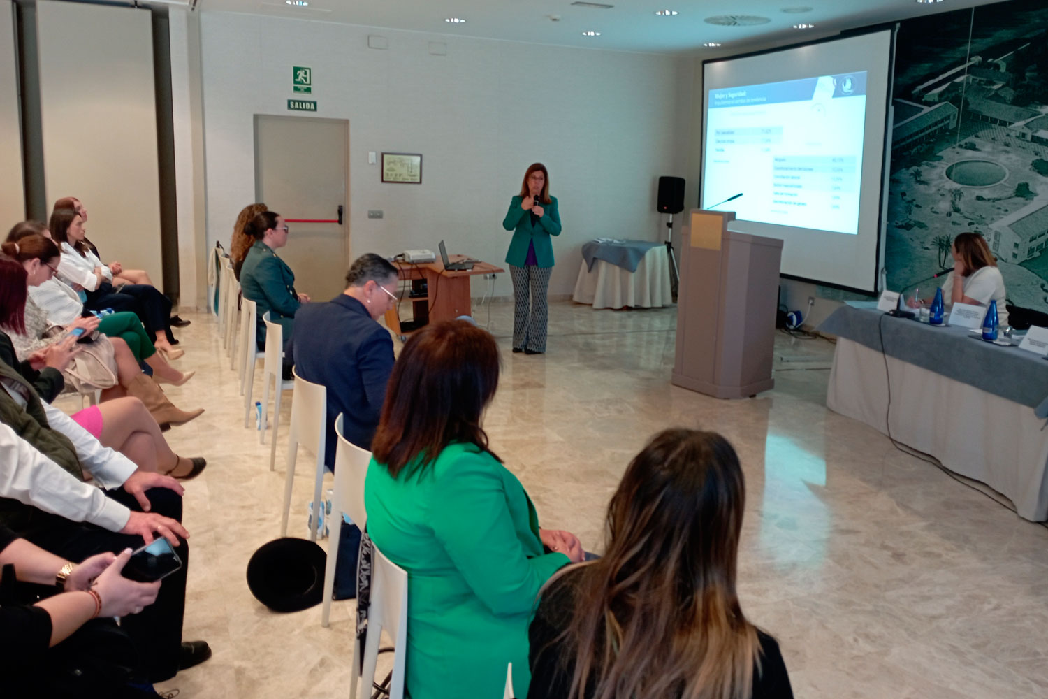 Ana Borredá durante III Jornadas Mujer en la Industria de la Seguridad Privada.