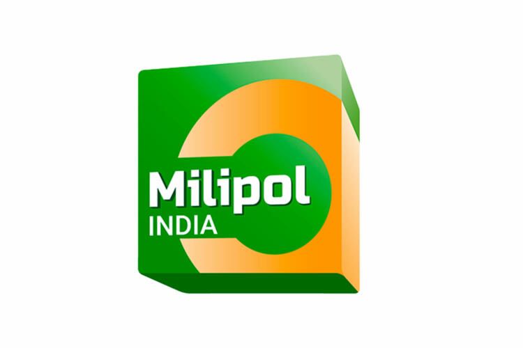 Logotipo Milipol India.