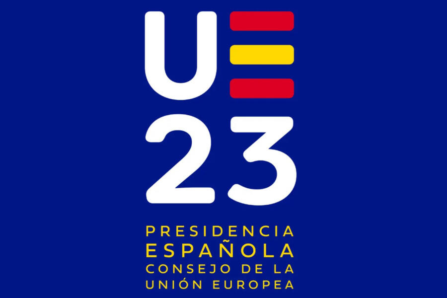 Logo de la presidencia española al Consejo de la UE en 2023.