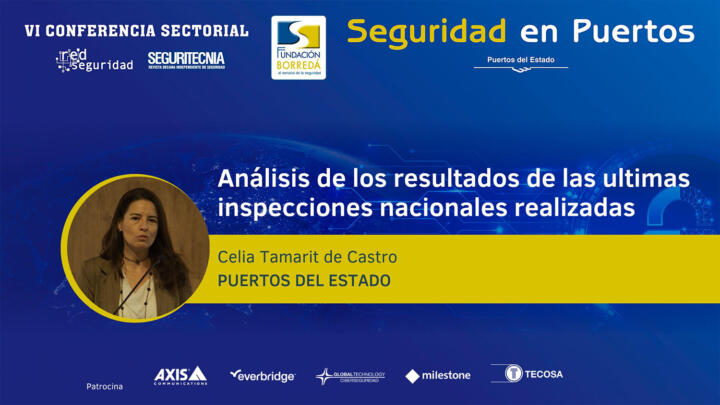 Celia Tamarit de Castro (Puertos del Estado): Análisis de los resultados de las últimas inspecciones nacionales realizadas