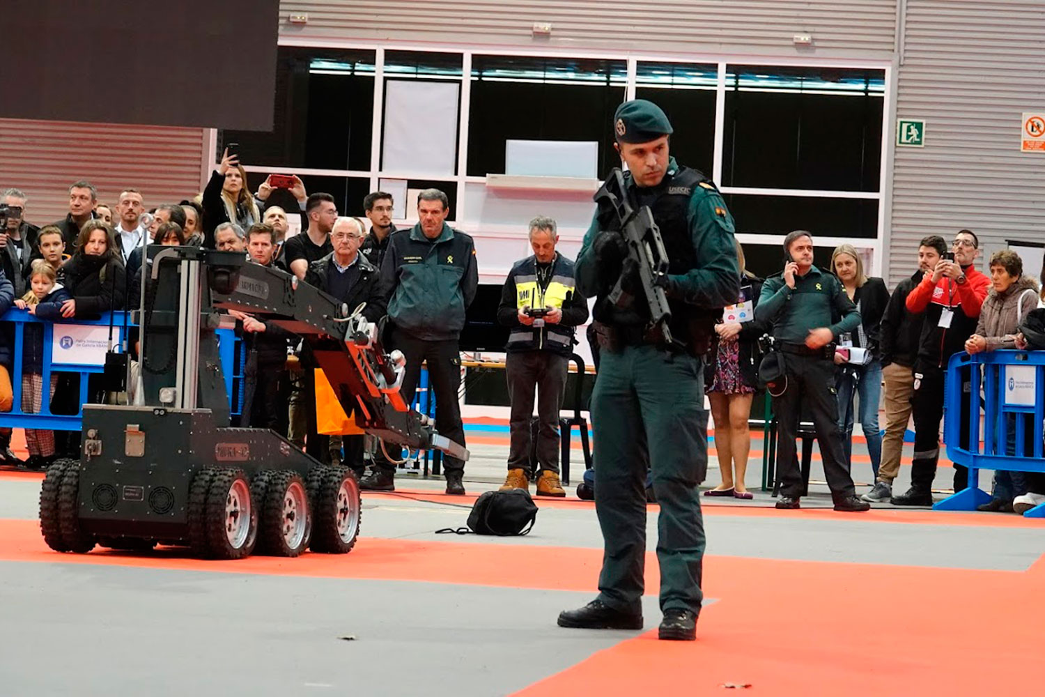 Simulacro de la Guardia Civil en SEDEXPO.