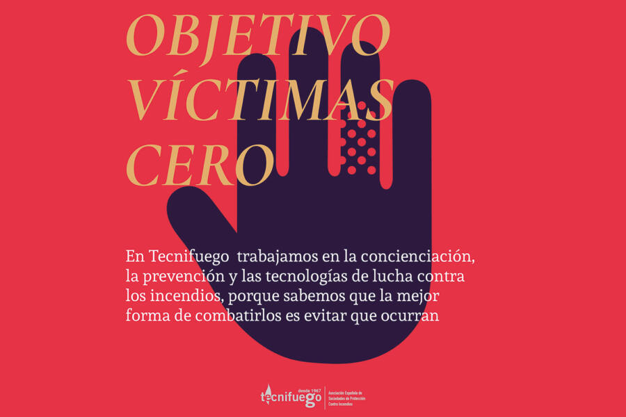 Cartel de la campaña "Víctimas Cero" de Tecnifuego.