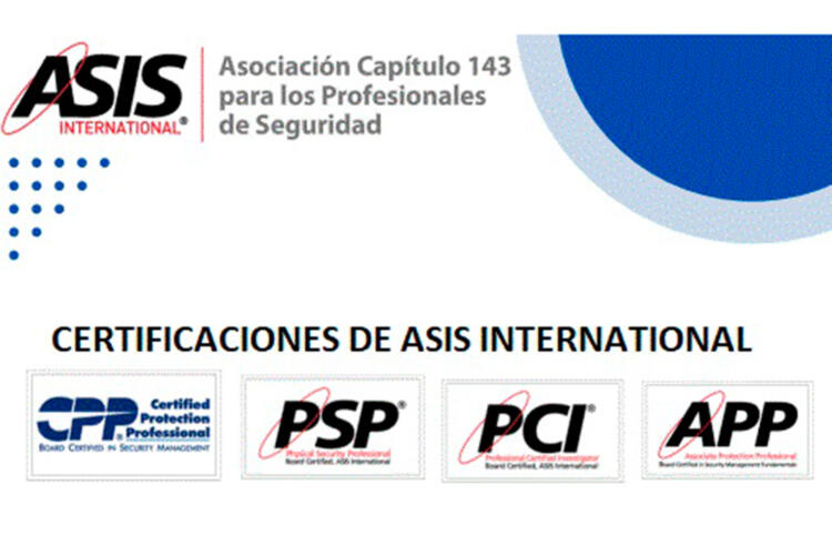 Cartel webinar de ASIS International en España