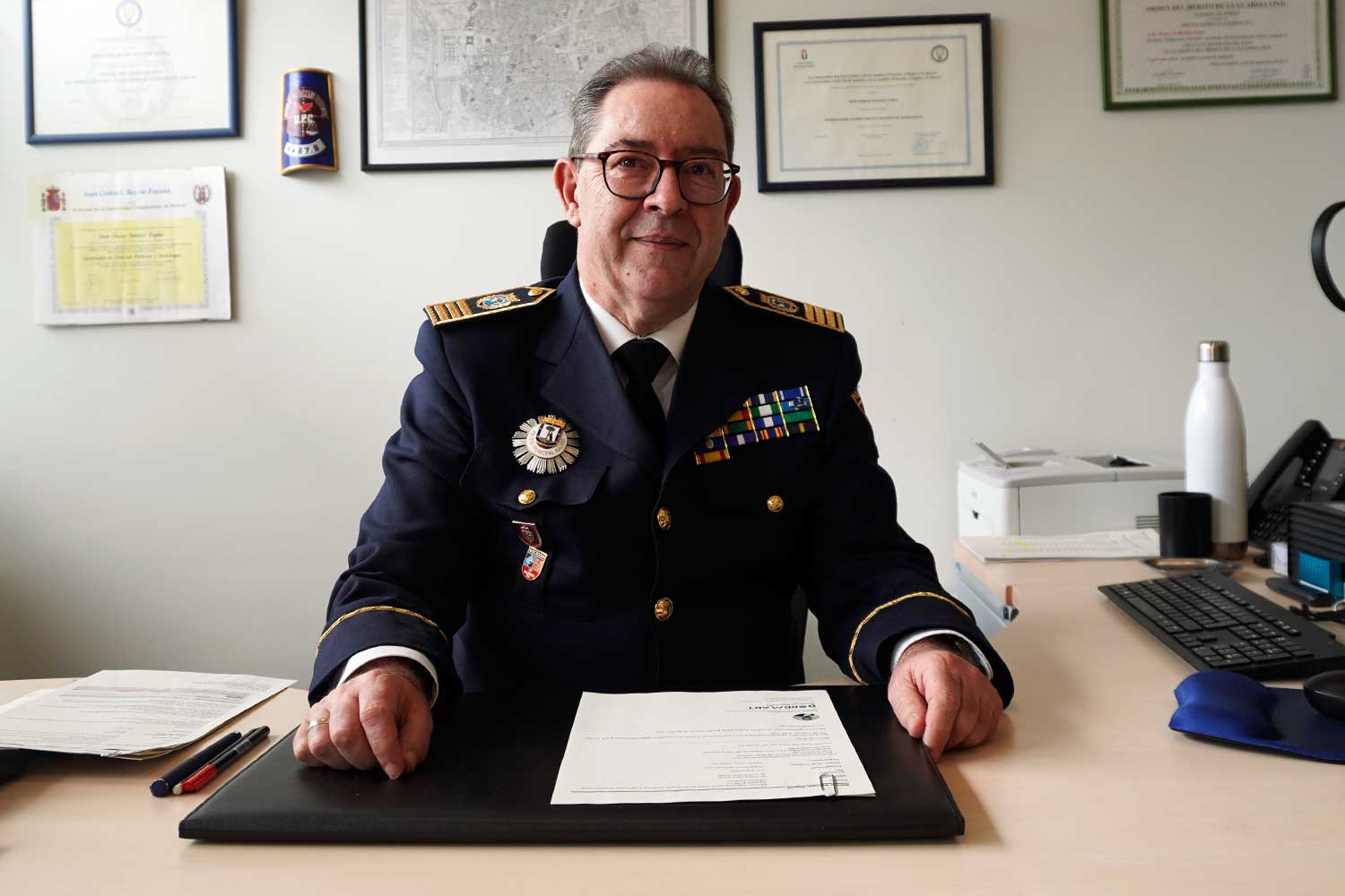 Comisario principal Oskar de Santos, jefe superior de la Policía Municipal de Madrid.