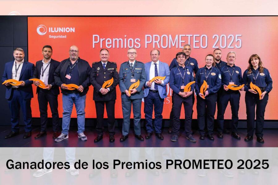Ganadores de los Premios Prometeo 2025, de Ilunion Seguridad.