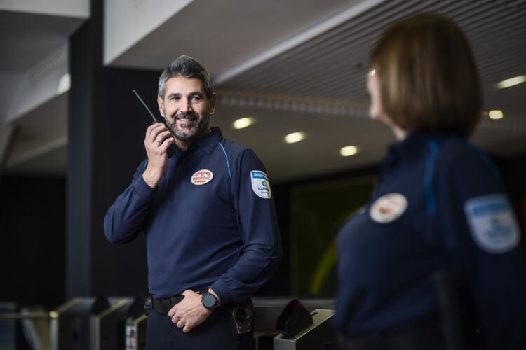 Vigilantes de seguridad de Ilunion Seguridad.
