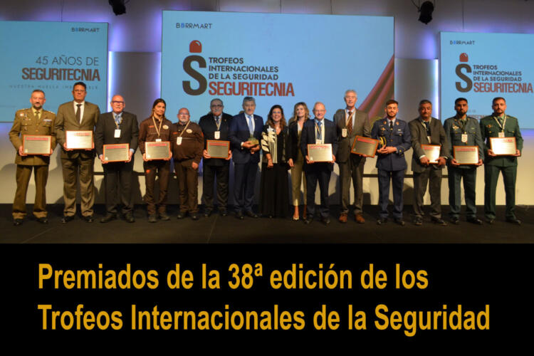 Premiados de la 38ª edición de los Trofeos Internacionales de la Seguridad.