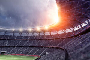 Estadio de fútbol.