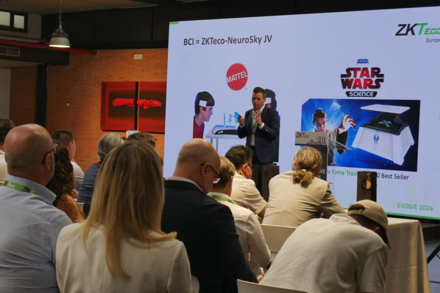 Evento Evolve 2026, de ZKTeco Europe.
