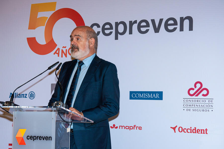 Jon Michelena, director gerente de Cepreven, en el 50 aniversario de la entidad.