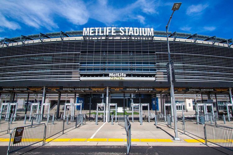 Fachada del MetLife Stadium de Nueva Jersey